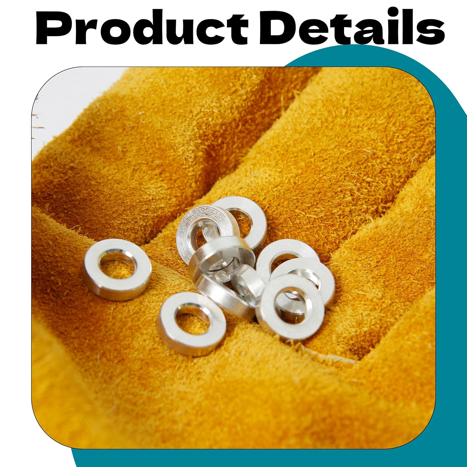 Zhooooonglf 10Pcs M6 Aluminum Spacers, Metal Spacer Aluminum round 6.2Mm ID X 12Mm OD X3Mm L Thickness Screw Standoff for M6 Screw Bolts Silver