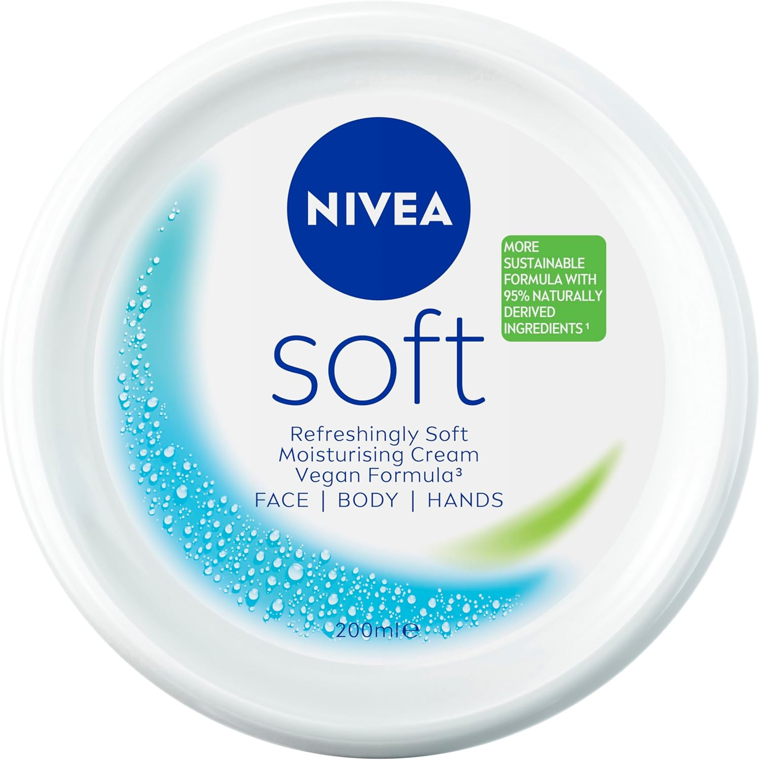 NIVEA Soft Moisturising Cream 200Ml | Face and Body Lotion | with Vitamin E & Jojoba Oil | Softening and Hydrating Formula | Skin Types | Long-Lasting Moisture image number 2