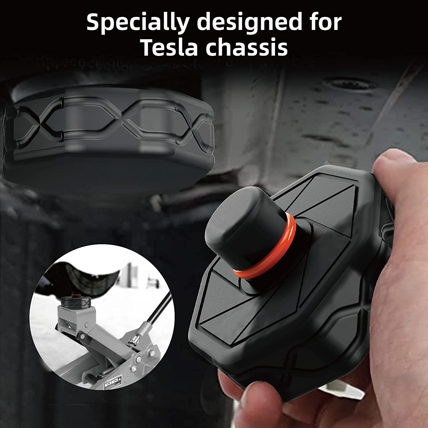 Torin Lifting Jack Pads for Tesla Model Y/S/3/X:Non-Slip Jack Pucks Tesla Accessories for Battery & Chassis Protection,4 Packs with a Storage Case,Atsls001B image number 4