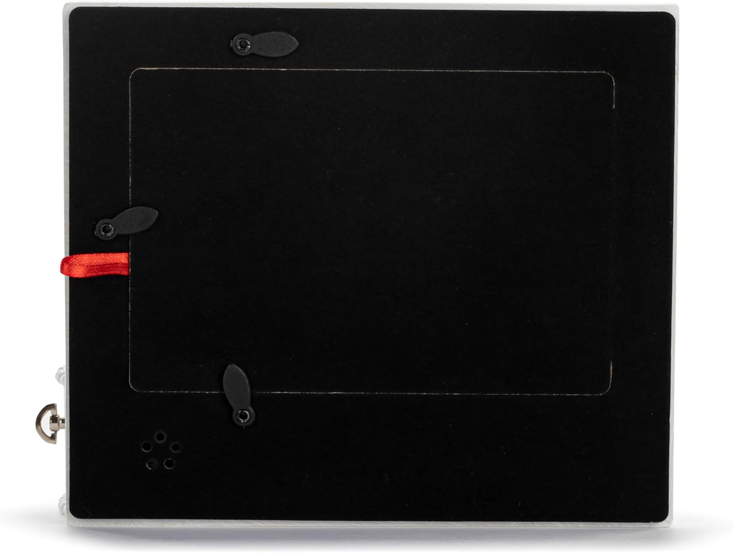 DEMDACO Musical Frames Collection God Bless Baby White Beaded 8 X 7 Resin Keepsake Baby Picture Frame with Cross & Trinket Box &ndash; Christening, Newborn, or Memorial Gift, Holds 4X6 Photo image number 1