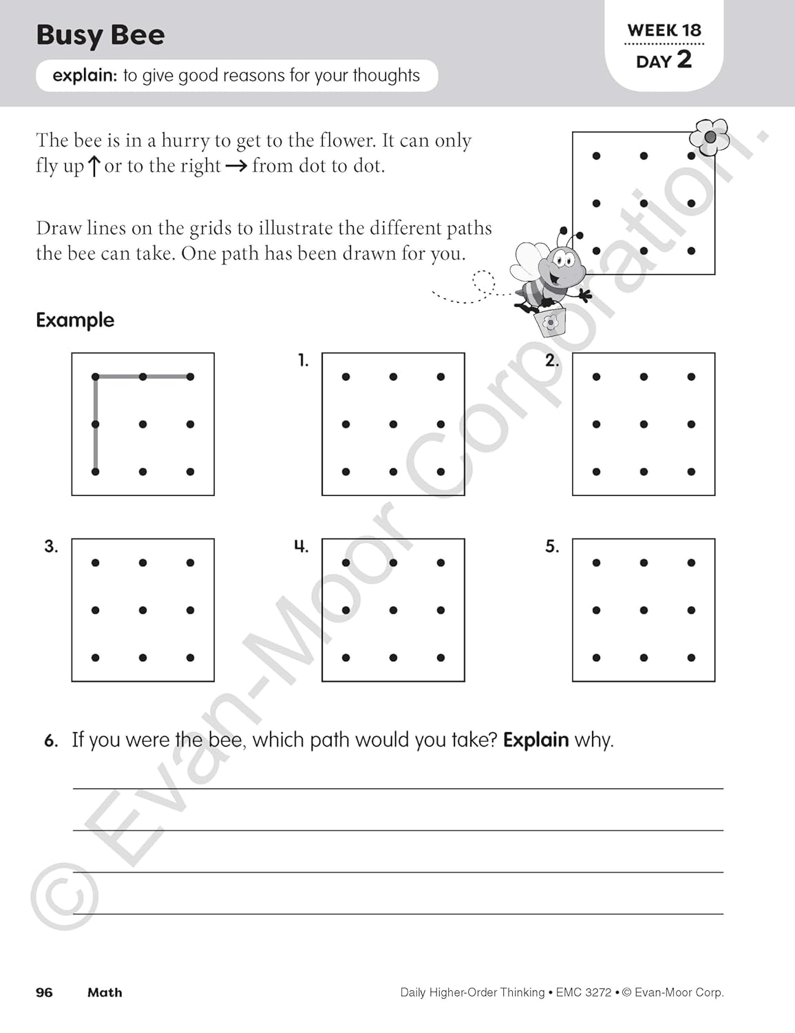 Evan-Moor Evan-Moor Daily Higher-Order Thinking Grade 2 Teacher Edition Supplemental Teaching Resource Book, Brainteasers Activities - Homeschooling & Classroom Resource Workbook image number 1
