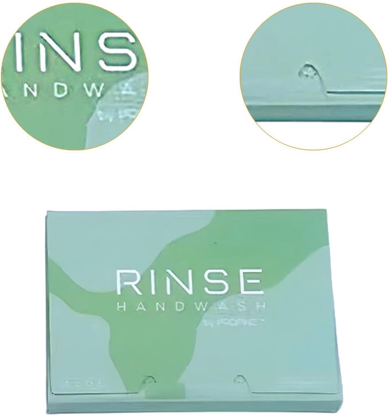 Perfeclan 100 Pieces Soap Sheets for Hand Washing,Soap Paper,Outdoor Supplies,Soap Flakes Disposable Hand Wash Soap Paper for Traveling - Green image number 6