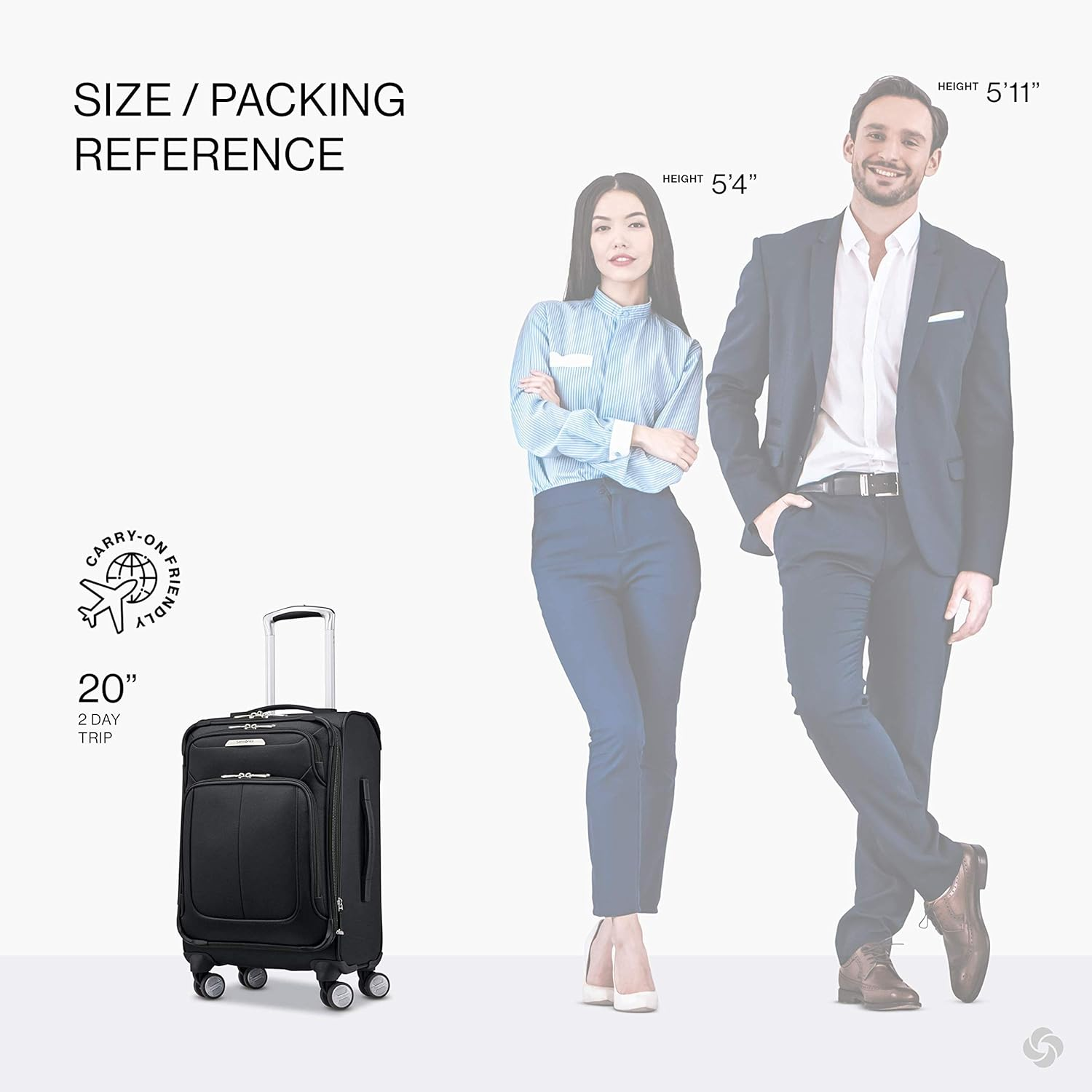Samsonite Solyte DLX Expandable Softside Luggage with Spinner Wheels image number 2