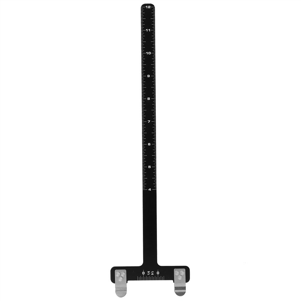Archery Bow Square T Shape Bow Square Ruler Bowstring Measurement Tool for Recurve & Compound Bow, Aluminium Alloy Precise Scale, Small Adjustment, Bow Turning Kit for Every