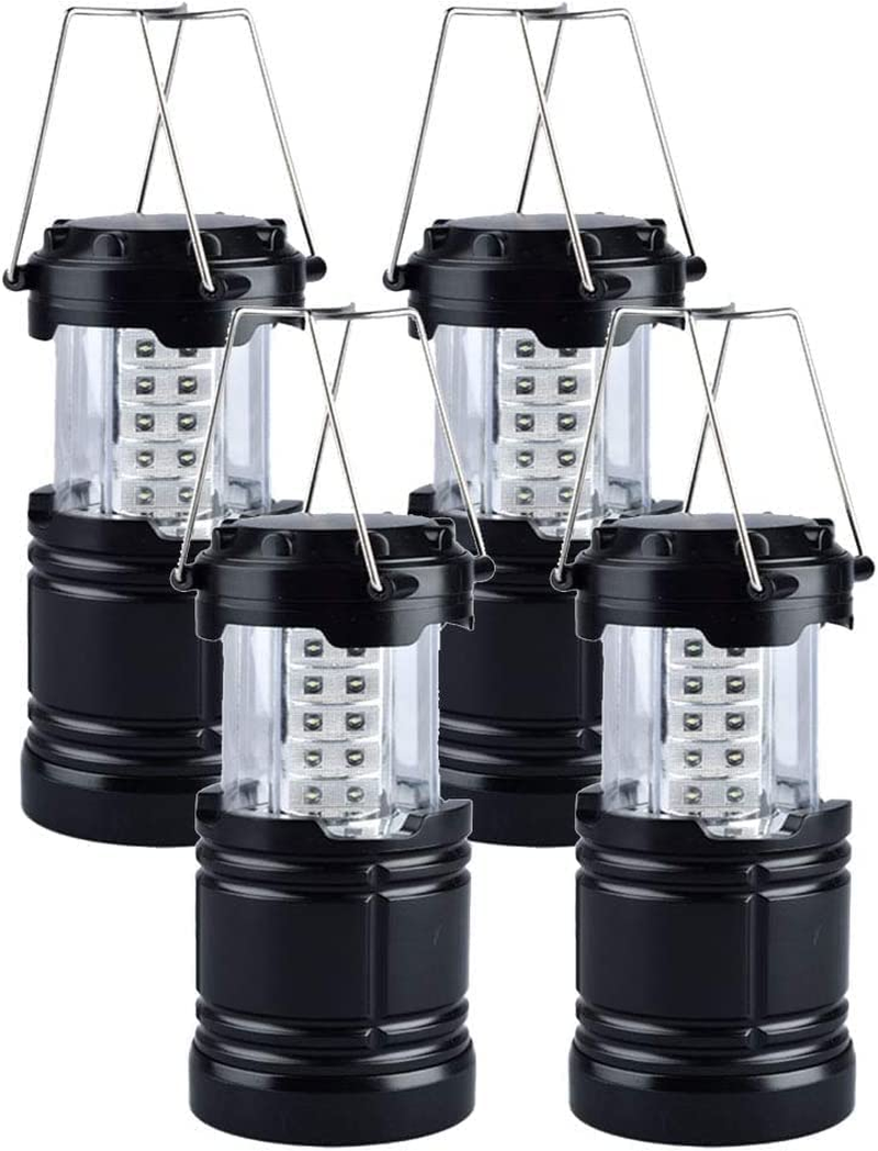 LED Camping Lantern, Camping Light with Magnetic Base, Led Lanterns for Power Outages, Fishing, Emergency, Tent, Hiking, Storm, Hurricane （4 Packs） image number 1