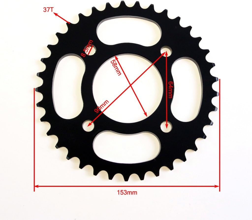 10" Rear Wheel 3.00-10 80/100-10 Dirt Bike Tire and Inner Tube and 1.6X10 Rim Drum Brake + 420 37T Sprocket for CRF50 XR50 Pit Bike 50Cc 70Cc 90Cc 110Cc 125Cc Motocross off Road image number 4