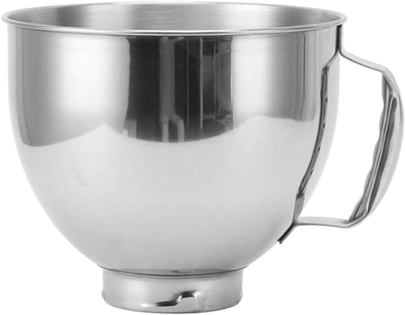 Stainless Steel Mixer Bowl, Replacement Kitchen Aid Mixers Bowls Classic&Artisan Series 4.5-5 Qt Tilt-Head Mixer, 5 Quart 304 Stainless Steel Kitchen Aid Bread Bowl image number 2
