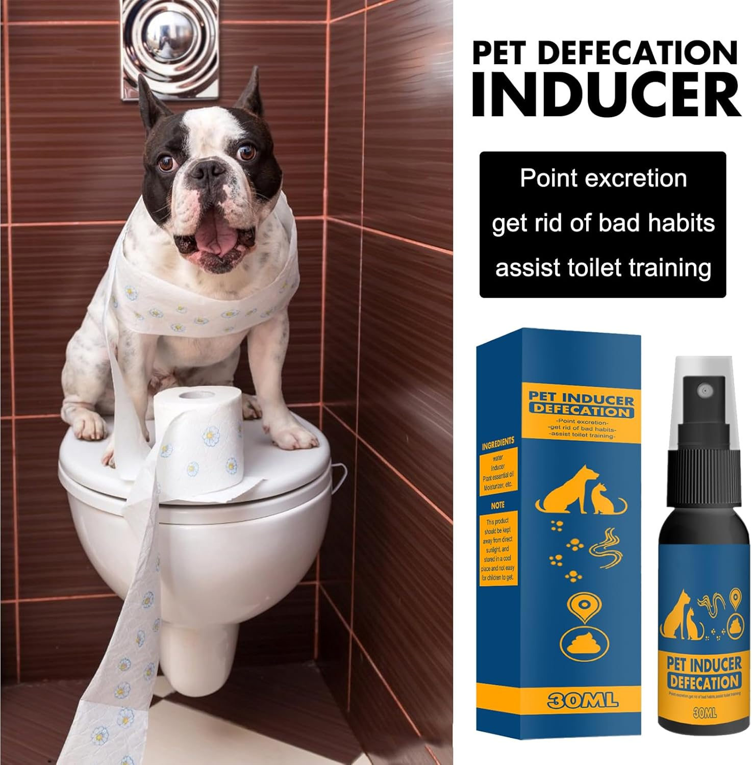 Dog Potty Training, Potty Training Spray for Dogs, Dog Pee Spray Training, Attractant Spray for Dogs Helps, Dog Toilets Training Aid for Indoor and Outdoor Use, Potty Here Training Spray image number 5