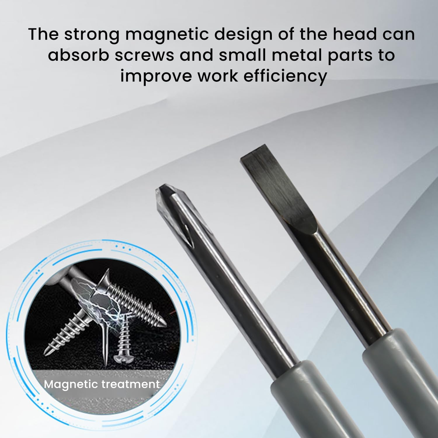 2Pcs Electrical Circuit Tester Pens - 2-In-1 High Torque Strong Magnetic Screwdriver Electricity Detector, Magnetic Screwdriver Heads, Portable Voltage Tester Screwdriver Set image number 4