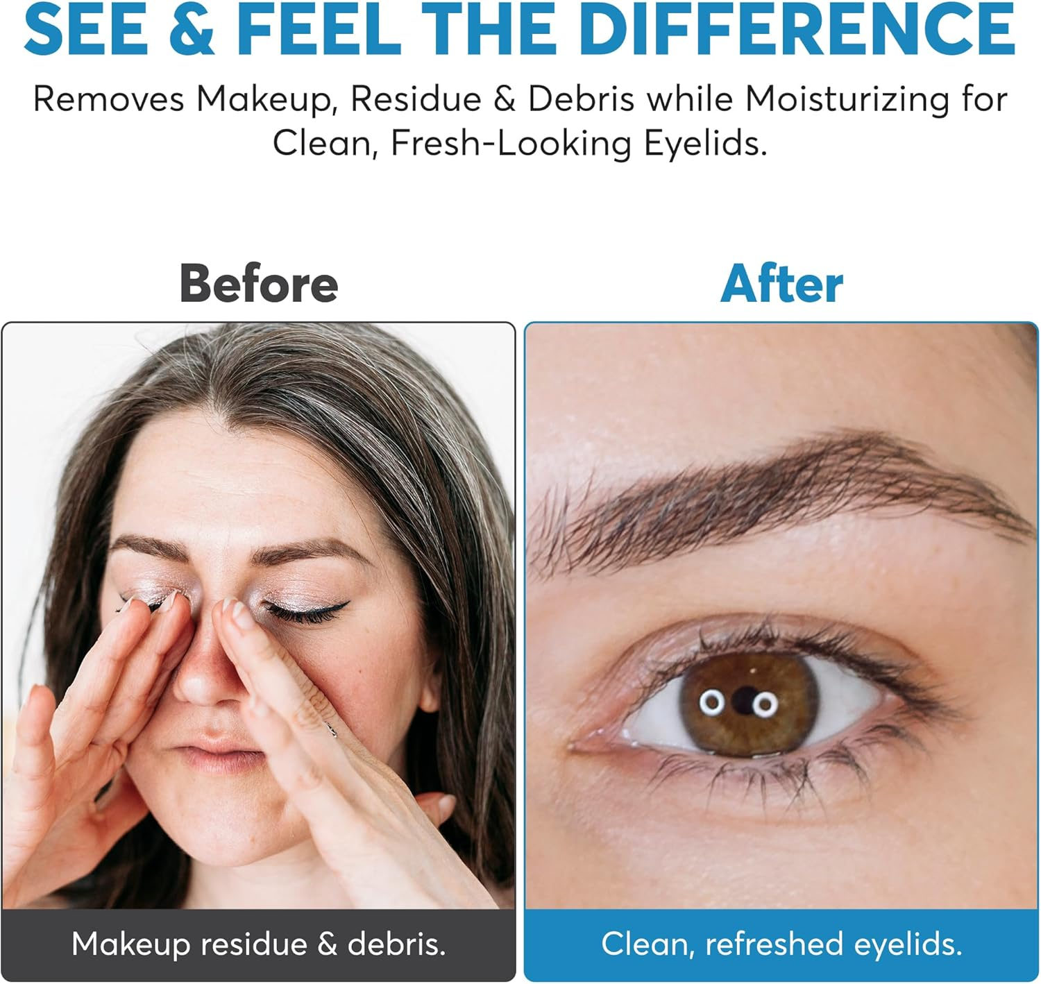 Luminous Eyelid Cleanser with Okra Extract & Tea Tree Complex, Foaming Cleanser/Wash - Cleanses Eyelids and Lashes, Remove Debris and Makeup, Lid Scrub, Skin Moisturiser, Eyelid Care - 50Ml image number 1