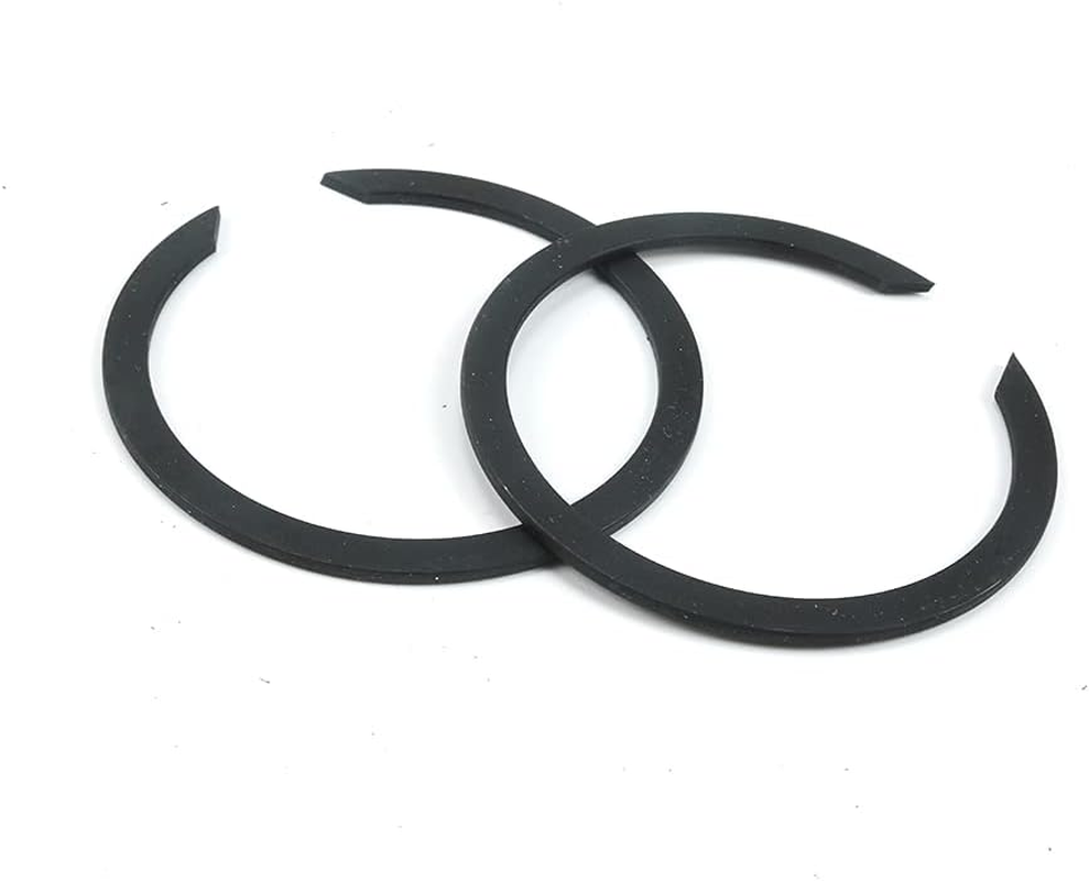 New Exhaust Flange Install Kit Pair Flanges Gaskets C-Clips Nuts Washers for Harley Davidson image number 5
