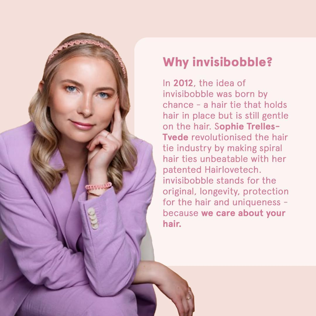 Invisibobble LOOP+ Be Strong Hair Ties - Designed for Thick, Curly, Textured Hair - Strong Hold Ponytail and Updo Accessory from Day to Night - Less Damage, Less Marks image number 1