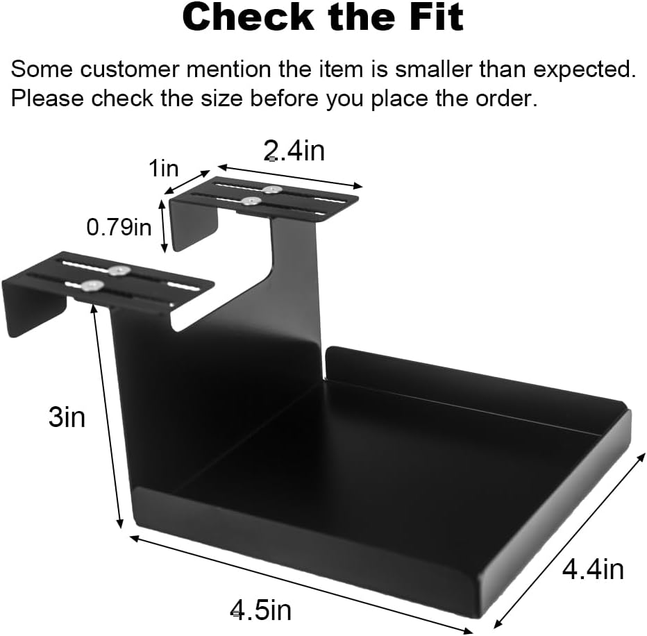 AKBFOX Office Small Cubicle Shelf Storage Organizer Floating Corner Rack Hanging Mini Shelf Adjustable Home Office Essentials for Small Planter Statue Decor Photo Frame 2 Pack image number 6