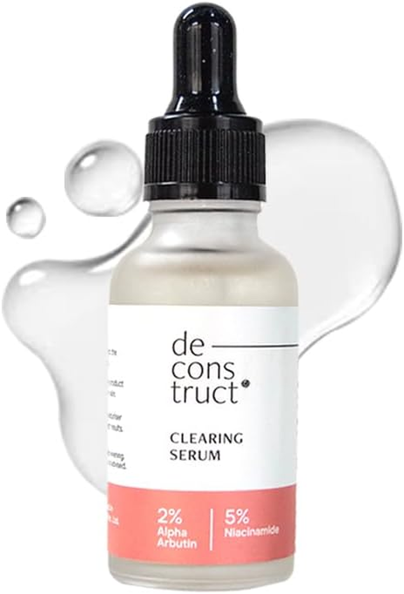 Deconstruct Clearing Serum 2% Alpha Arbutin + 5% Niacinamide | anti - Pigmentation & Tanning Face Serum | Clears Dark Spots, Marks, Hyperpigmentation | for Both Men & Women | 30Ml image number 6