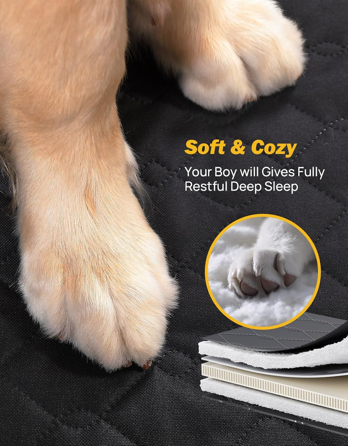 JOYTUTUS Dog Car Seat Cover for Back Seat with Hard Bottom, Back Seat Extender for Dogs Supports 400Lb, Back Seat Pet Cover with Mesh Window, Dog Travel Bed Waterproof Dog Hammock for Car Truck SUV image number 2