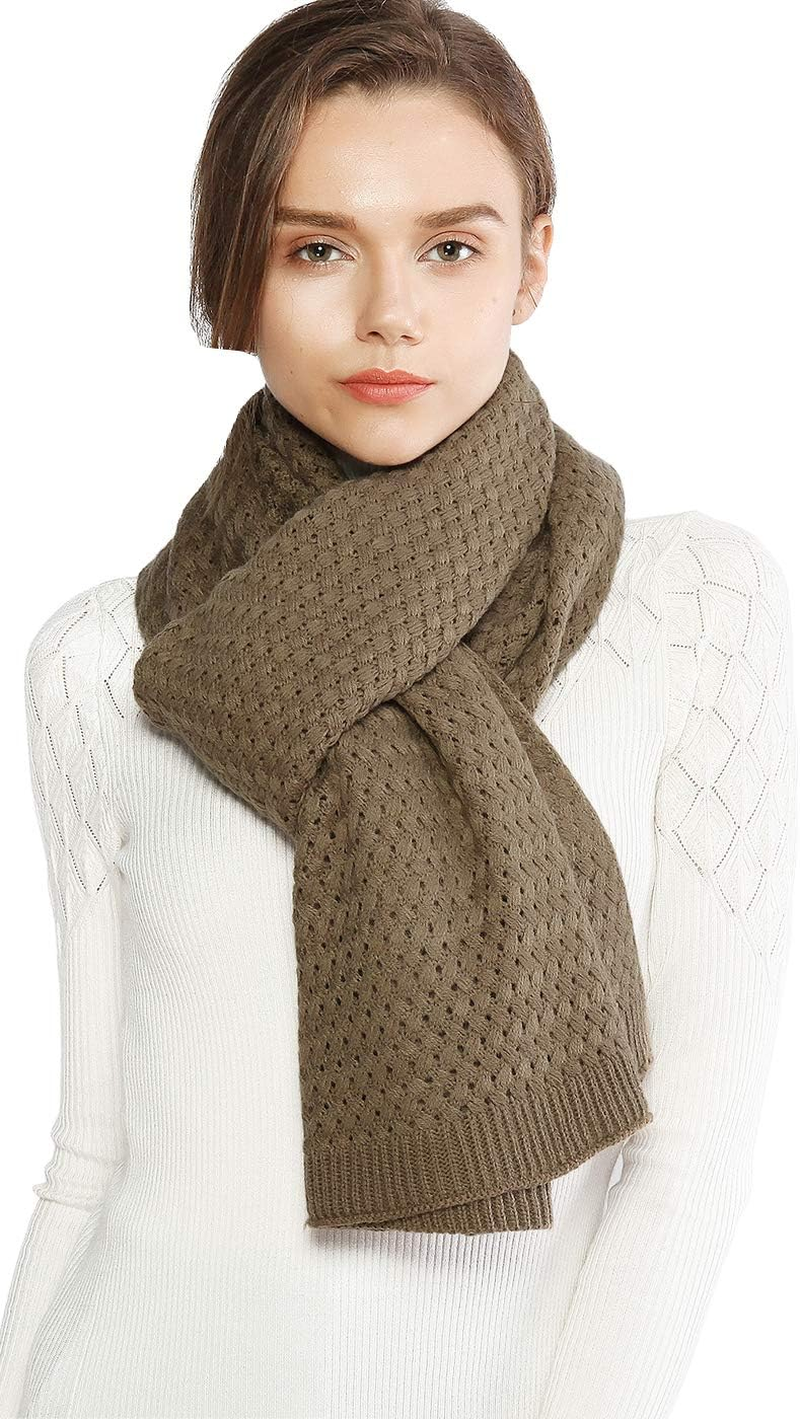 RIIQIICHY Womens Winter Scarfs Cold Weather Chunky Knit Scarf Warm Thick Scarf Long Large Oversized Scarves