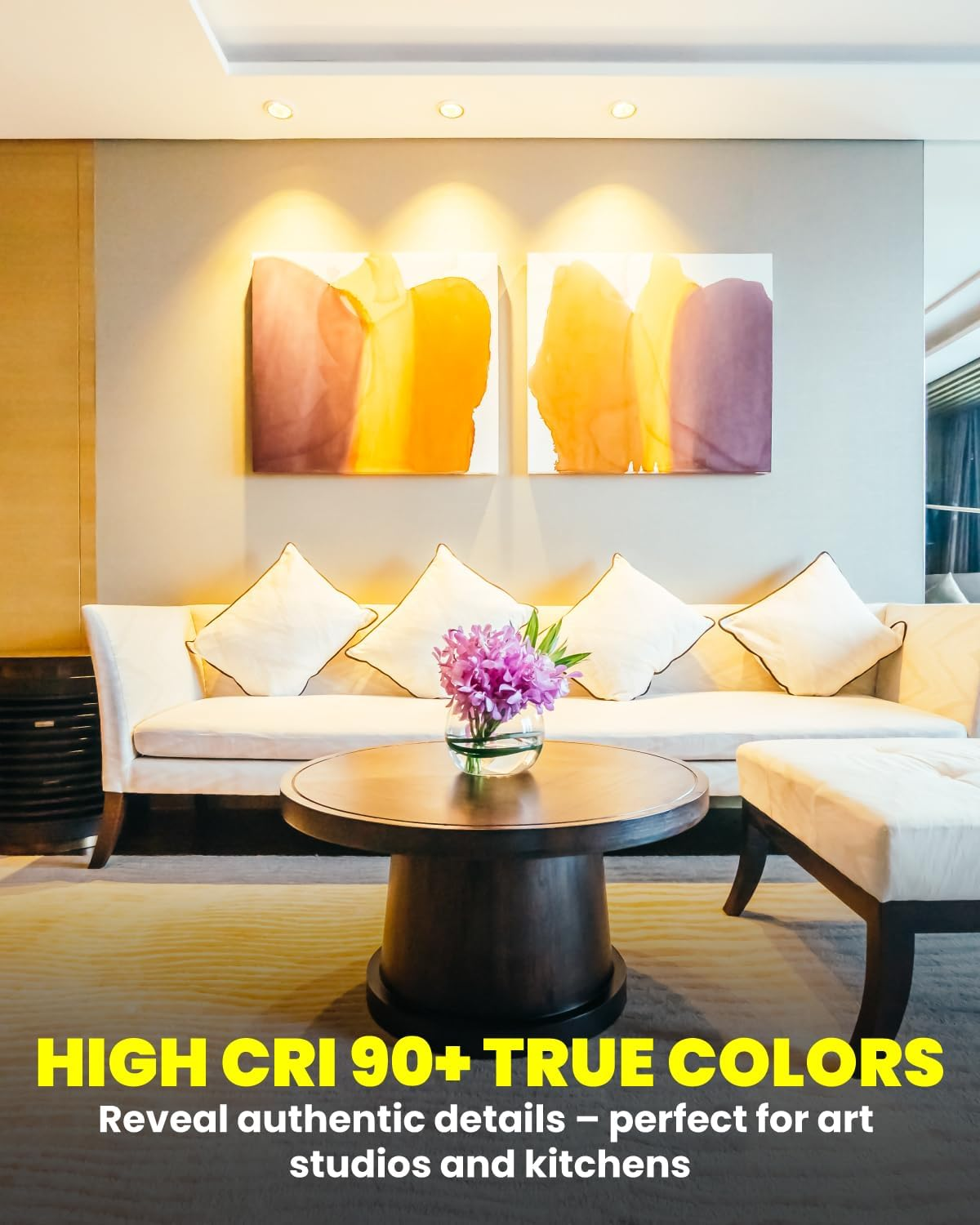 Doright AC/DC 12V GU10 LED Bulbs Warm White 3000K,3W MR16 GU10 LED Spot Lights 300LM 25W Halogen Spotlight Equivalent 38&deg;Beam Angle, Non Dimmable, Pack of 4 image number 1