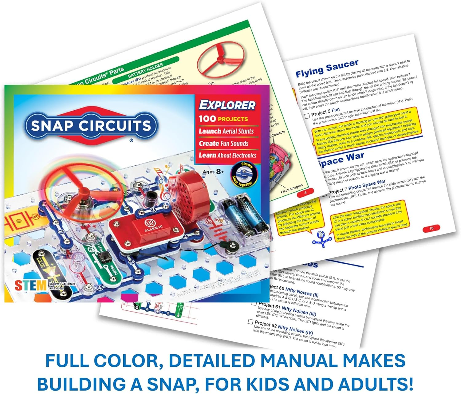 Snap Circuits Junior 100 Experiments - Black image number 6