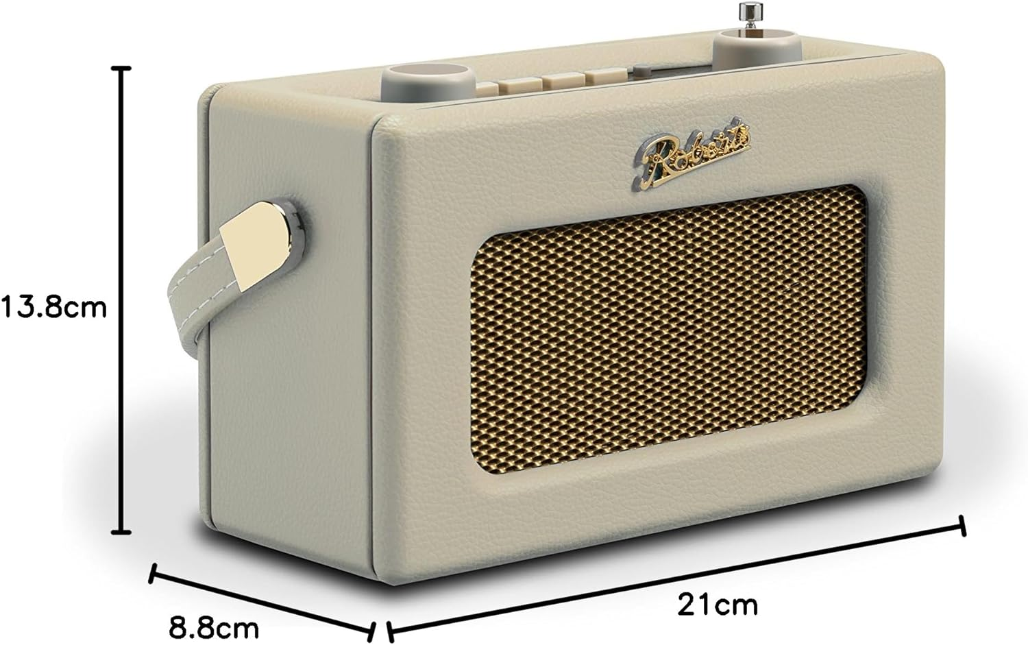 Roberts Rev-Uno Retro DAB+/FM Portable Radio with Bluetooth - Pastel Cream - Sunburst Yellow image number 2