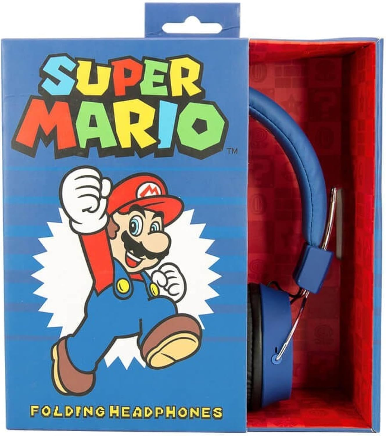 OTL SM0655 Super Mario Premium and Luigi Tween Folding Headphones, Blue