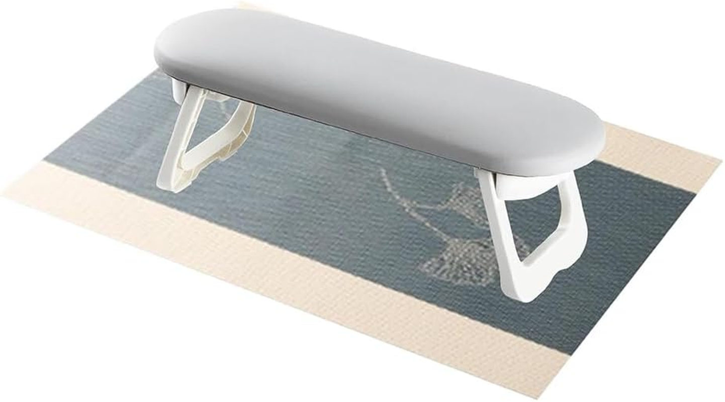 Foldable Nail Manicure Hand Rest Cushion with Soft PU Leather Mat, Portable Nail Arm Rest Pillow for Salon and Home Use, Comfortable Support for Nail Art and Acrylic Nails image number 6