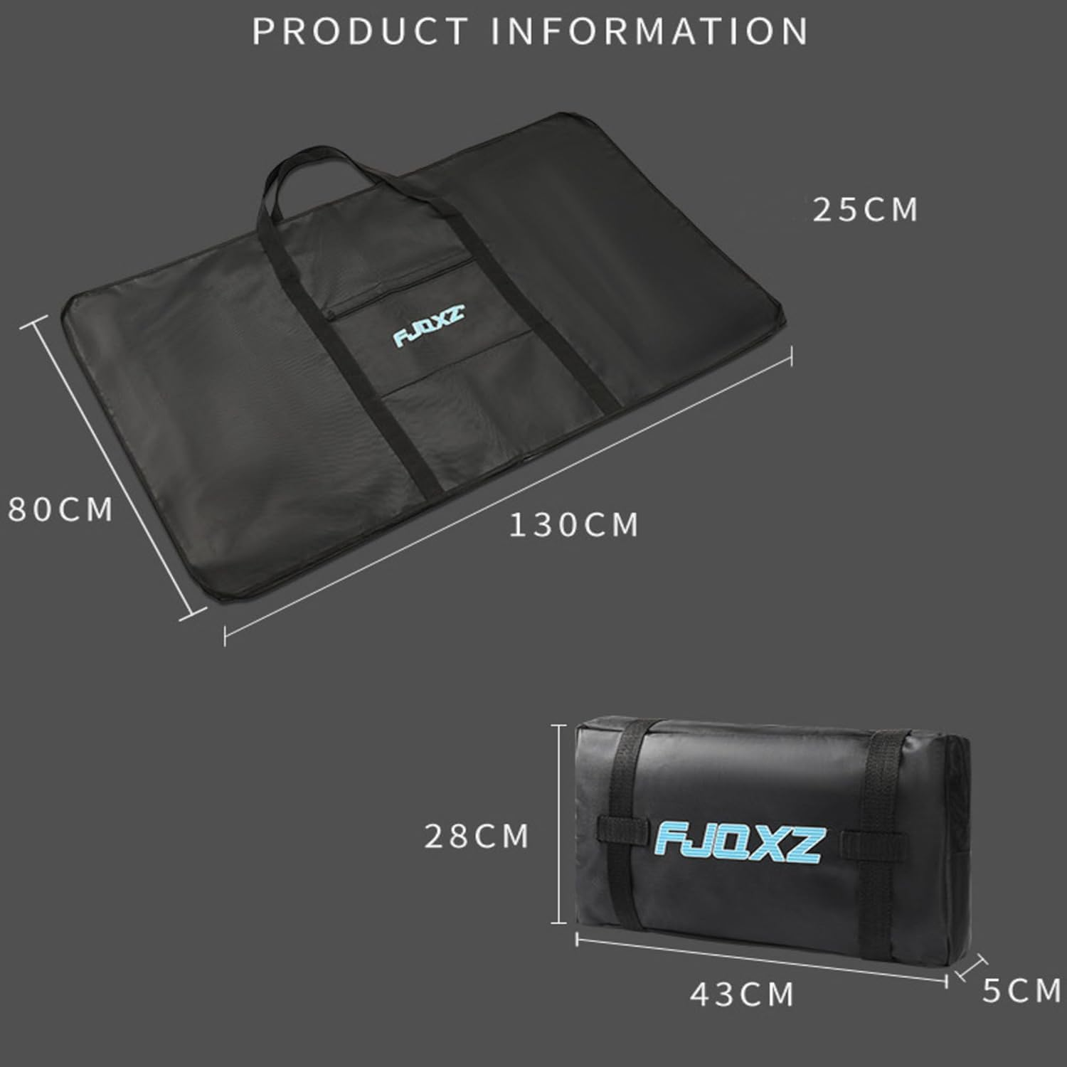 Kapeicamper Bike Travel Bag, Folding Bike Transport Bag Bicycle Travel Carrying Case for 26-29 Inch Folding Bike, Waterproof Bike Transport Case for Train Air Travel image number 4