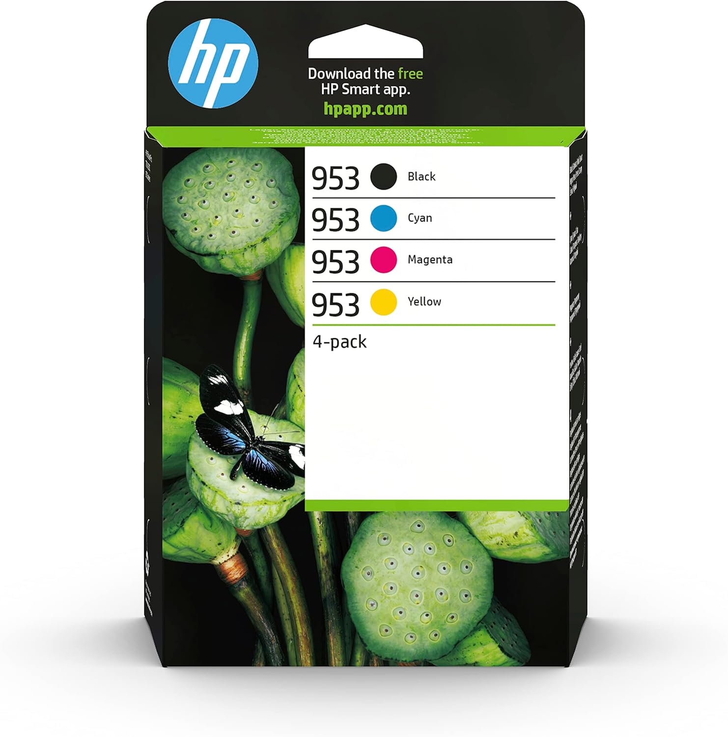 HP 953 F6U14AE, Yellow, Original Ink Cartridge, Compatible with HP Officejet Pro 7720, 7730, 7740; Officejet Pro Series 8000 Inkjet Printers