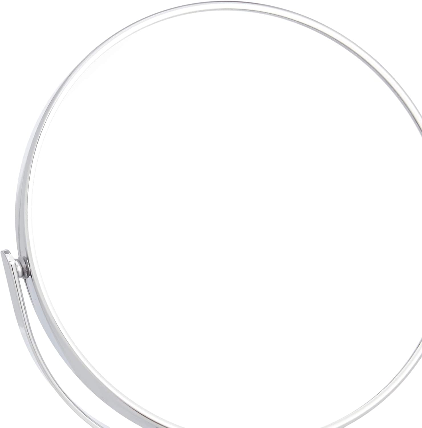 Amazon Basics Vanity Mirror with Dual Trays - 1X/5X Magnification, Chrome image number 2