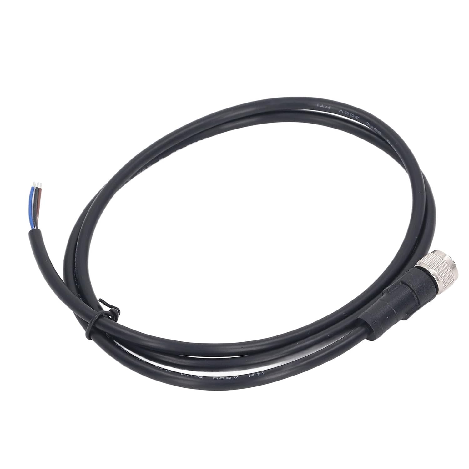 Hyuduo M12 Female Connector Cable, 4-Pin Aviation Electrical Cable, 1M Length, IP67 Waterproof, PVC Fireproof, 22 AWG, Industrial Sensor Wire image number 6