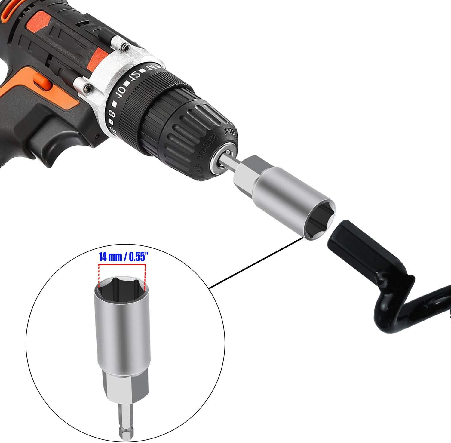 Jayzod 18 Inch Spiral Earth Ground Heavy Duty Shed Anchor Kit Ideal as Dog Tie Out Stake Securing Animals, Tents, Canopies, Sheds, Car Ports, Swing Sets,4Pack,Adapter Was Not Included image number 1