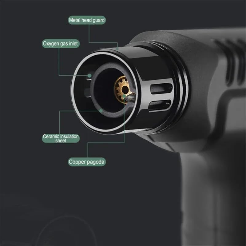 5 Pack Torch Lighters Butane with Safety Lock,Powerful Windproof Jet Flame, Butane Gas Refill,Torch Lighter Multi Utility Mini Gas Lighter Blow Torch Lighters for Candle Fireplace Camping Grill BBQ image number 4