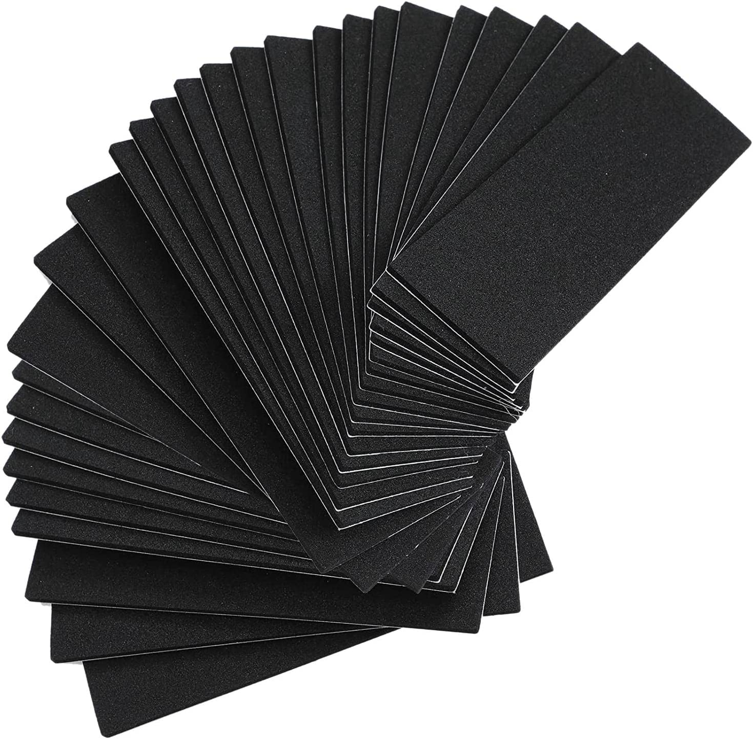 24 Pieces Fingerboard Grip Tape - Black Non Slip Foam Grip Tape for Mini Fingerboards image number 5