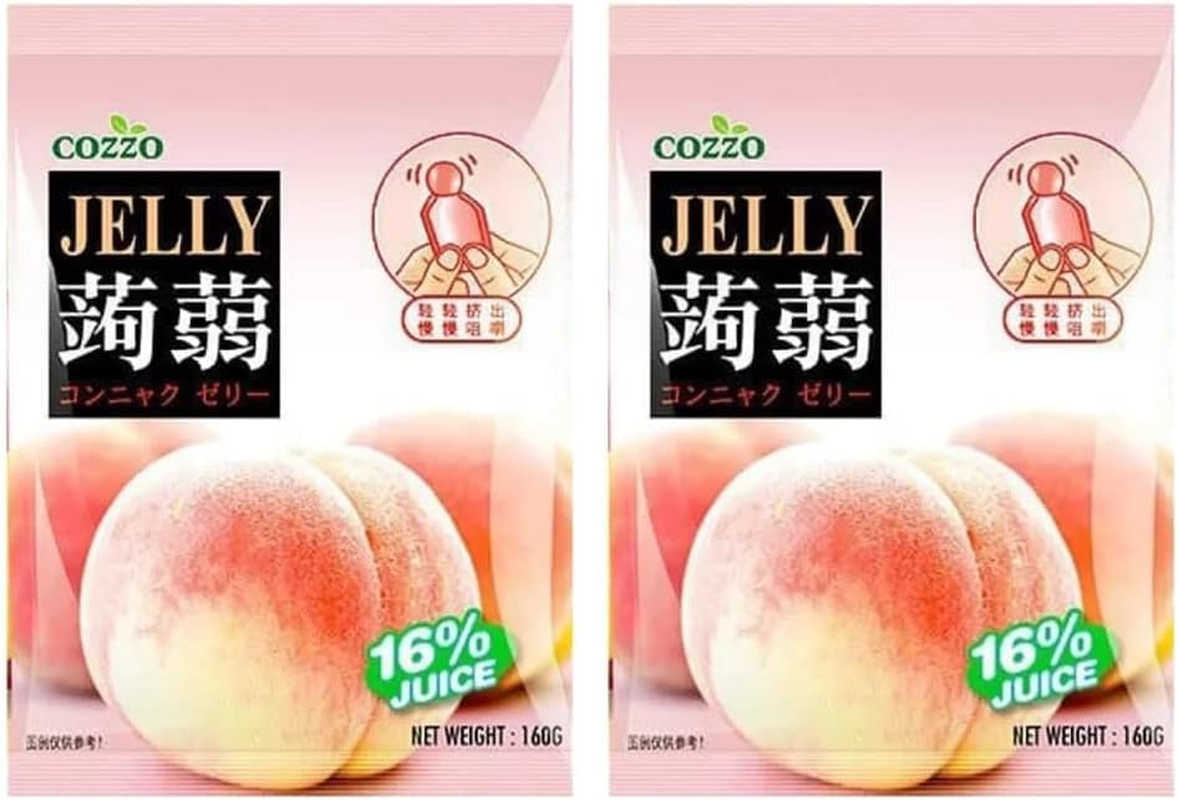 Cozzo, Konnyaku Jelly, Peach Flavour, 160 Gram [Pack of 1 Piece] image number 1