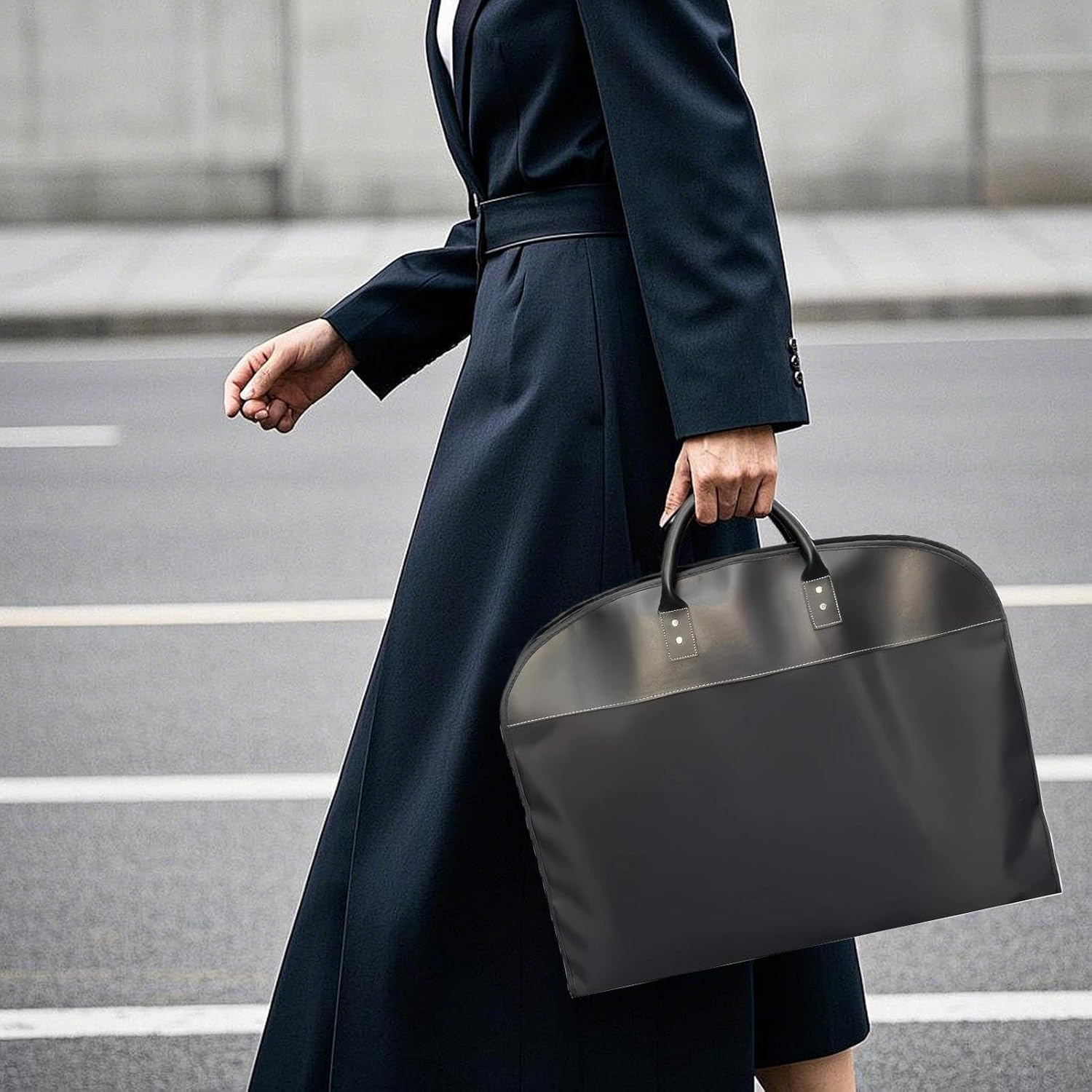 Waterproof Travel Garment Bag, Suit Carrying Pouch for Business, Formal Attire Duffel Bag with Lightweight Design and Easy Carry, Professional Accessory for Conferences, Meetings, Banquets, Academic image number 4