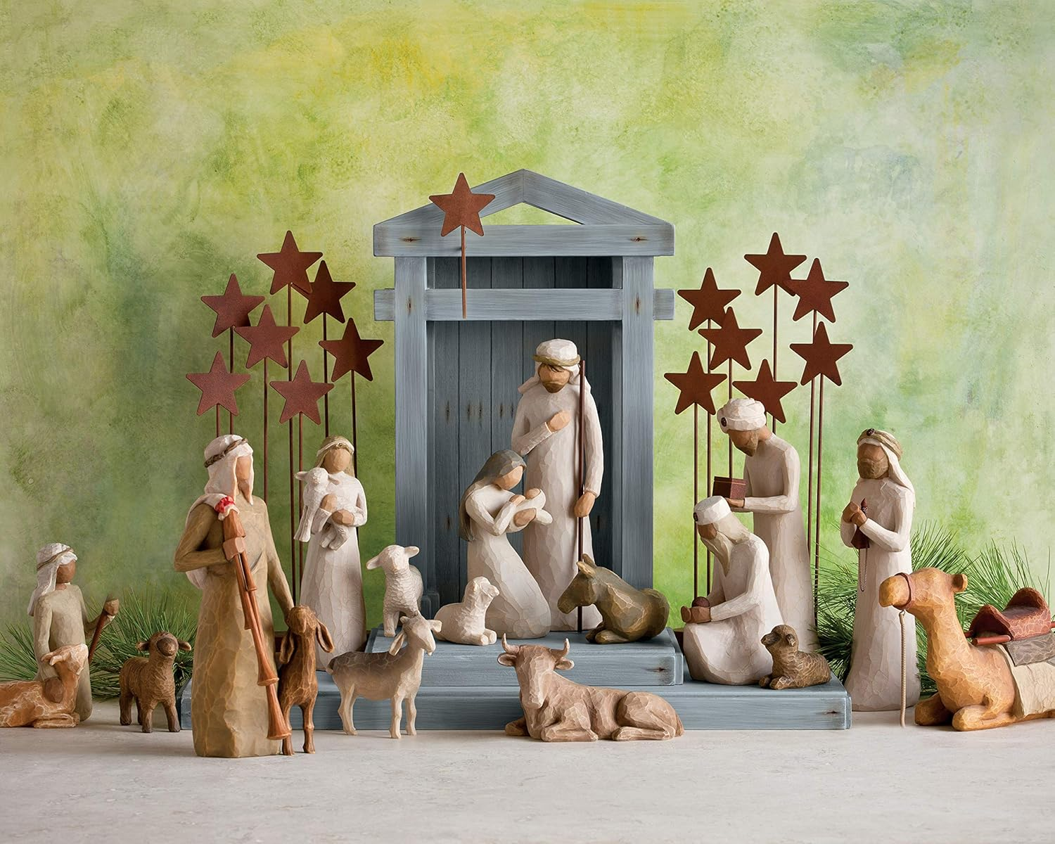 Willow Tree Nativity Set, Beige, Brown, Tan, 6.5" Height image number 1