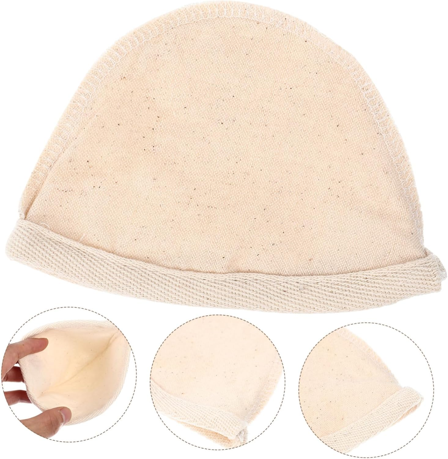 Sosoport 2Pcs Reusable Cotton Mesh Filter Bag Large Coffee and Milk Tea Strainer Pouch Fine Mesh Brewing Filter for Portable Use and Multiple Brewing Methods image number 1