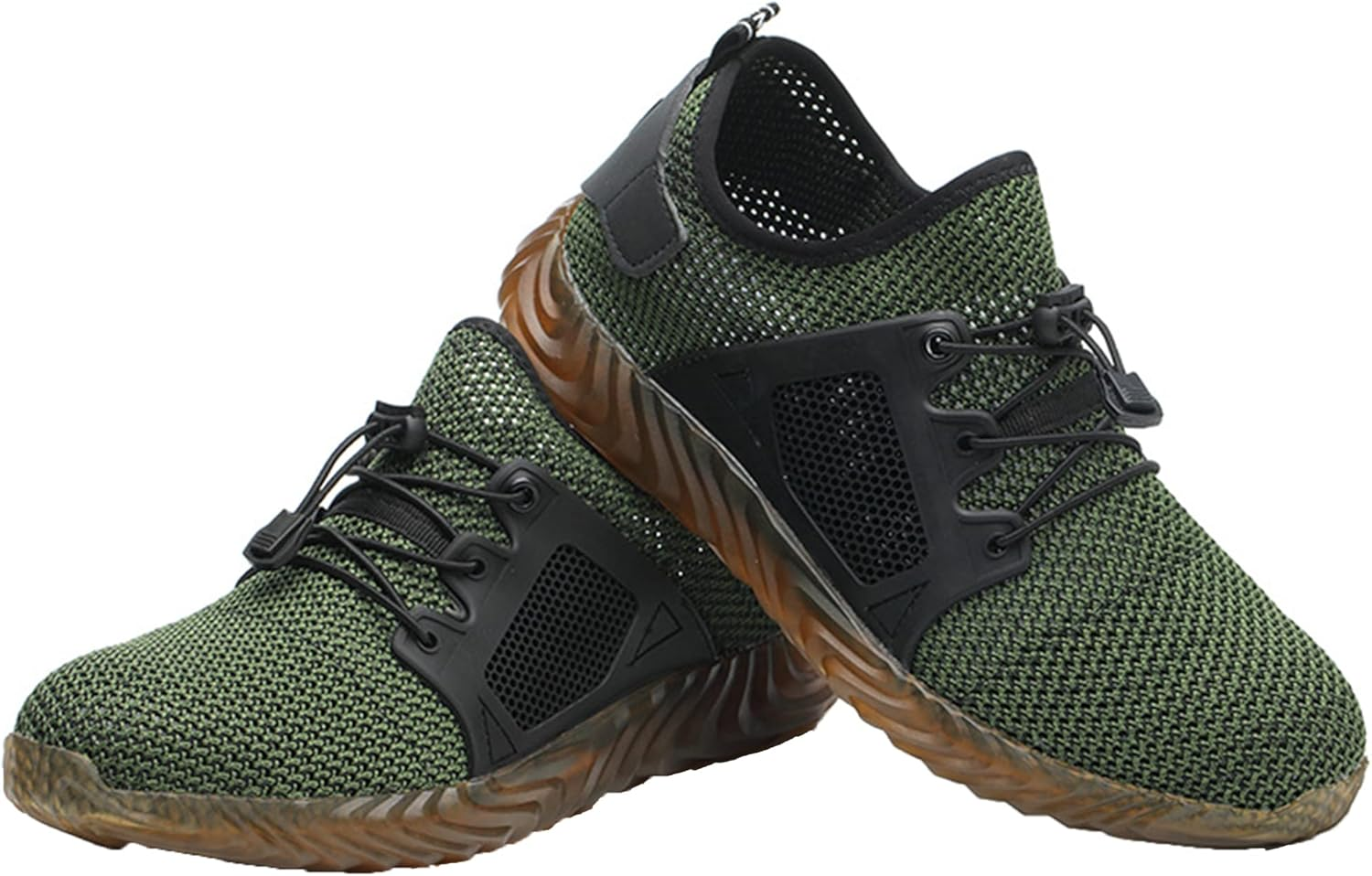 Mens Safety Shoes Steel Toe Cap Trainers Breathable anti Slip Industrial Sneakers Lightweight Work Footwear image number 2