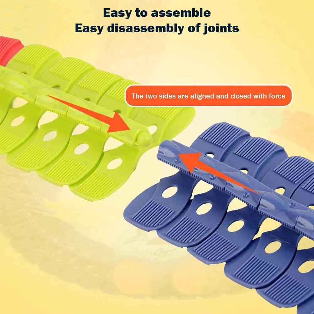 Fime.Living Zero Gravity Car Track Set Race Toys for Boys Kids with LED Light-Up Car,Flexible Changeable Magic 3+Year Old (291 Pcs Flexible Rail & Electric Car Set) image number 4