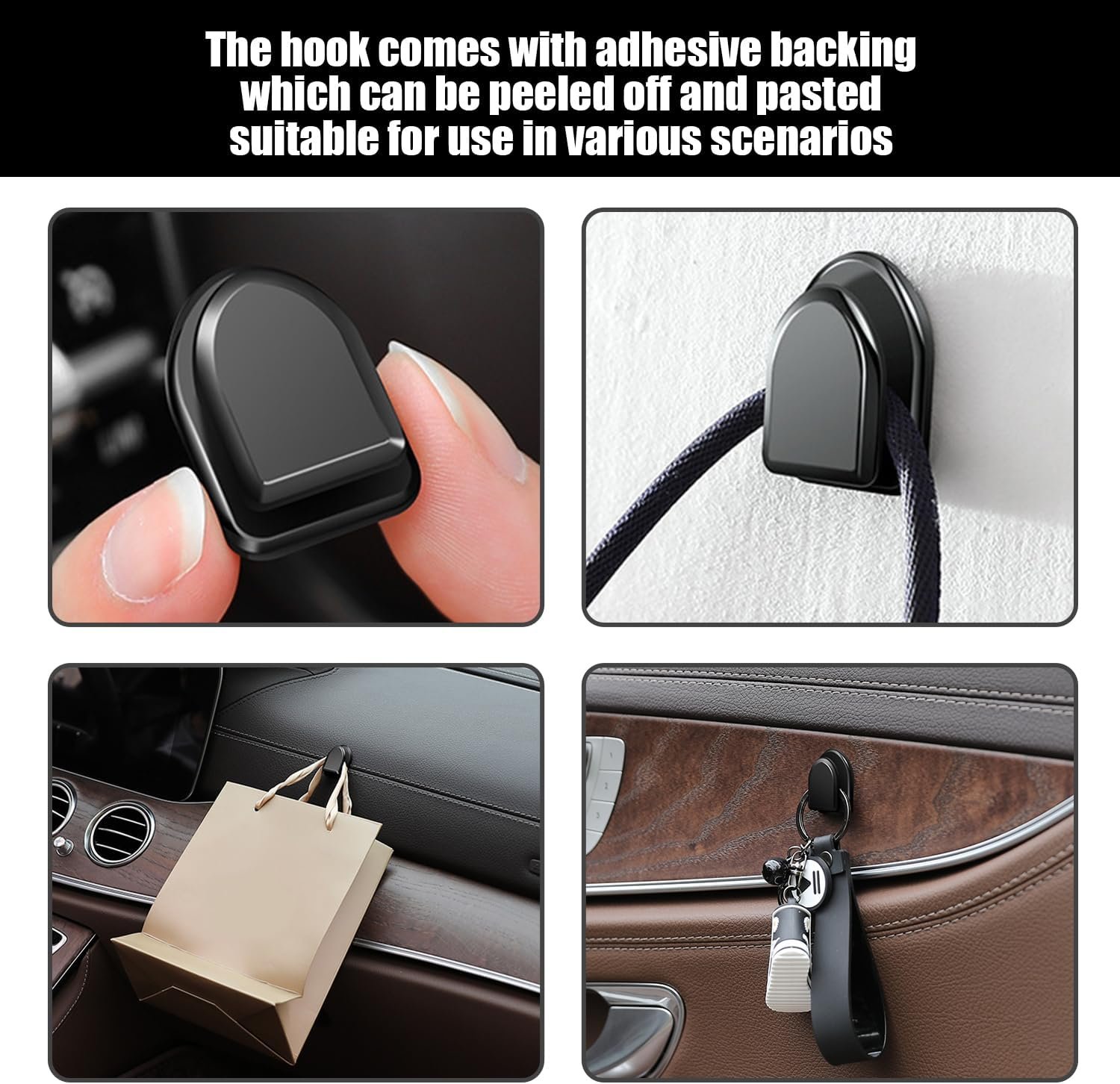 3 Pieces Car Brushes and 2 Parts Hooks, Car Cleaning Tools, Car Acid Brushes, Car Care Supplies.