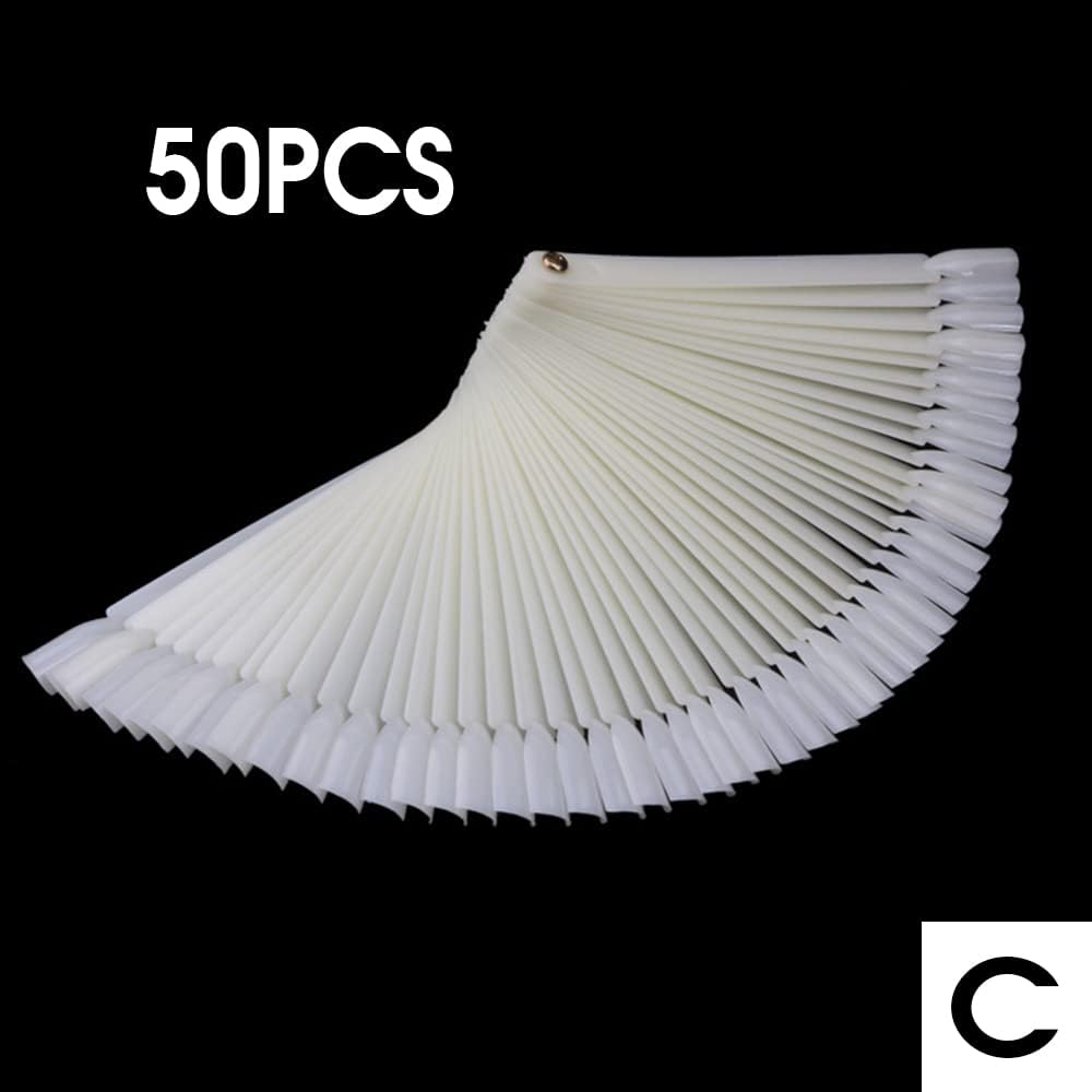 50PCS False Fake Nail Polish Colour Display Wheel Chart Sticks Tips Swatch Item C image number 2