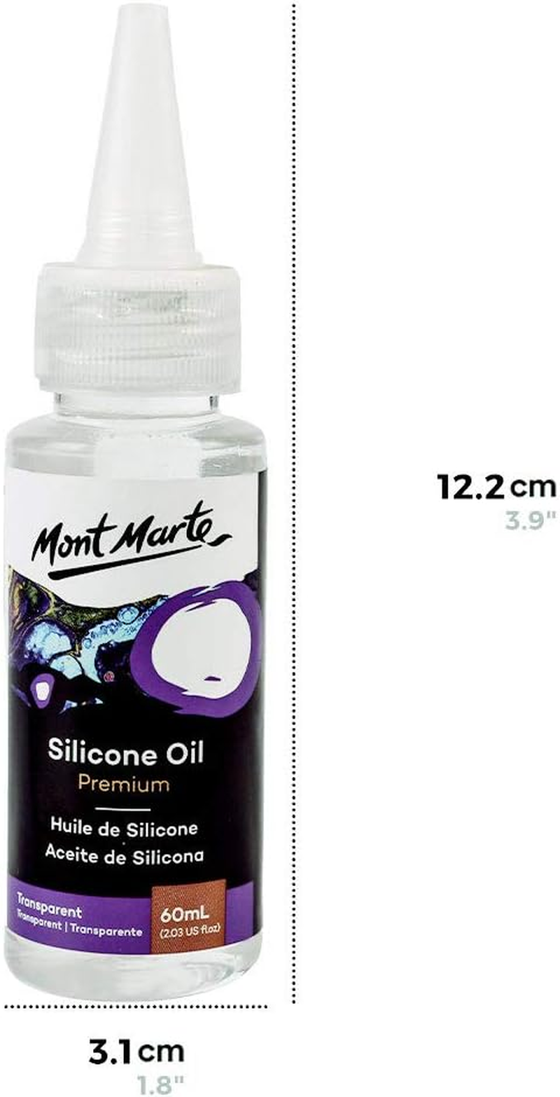 Mont Marte Premium Silicone Oil 60 Ml, Clear image number 5