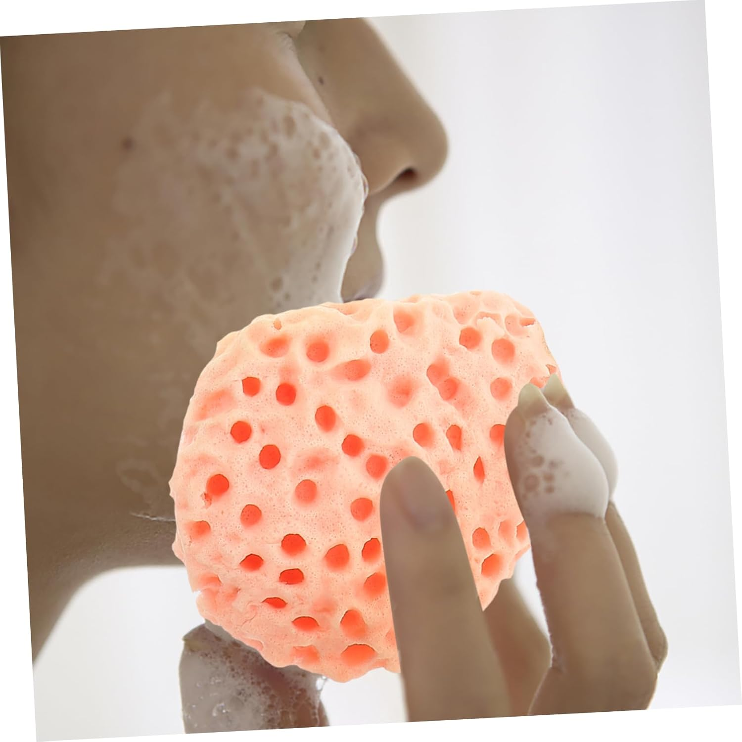 ZUNOXAZ 3Pcs Facial Sponges Gentle Exfoliating Wash Sponges for Face Cleansing Portable Lightweight for Travel Use for All Skin Types image number 5