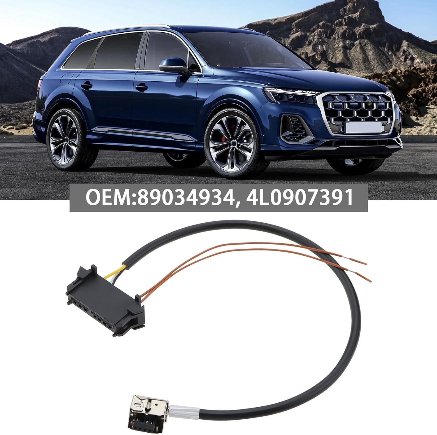 VGOL 1Pc 89034934 6G Xenon Headlight Control Unit Connection Cable D1S Xenon Headlight Ballast Power Cords Cables Compatible with Audi Q7, BMW, Seat image number 4