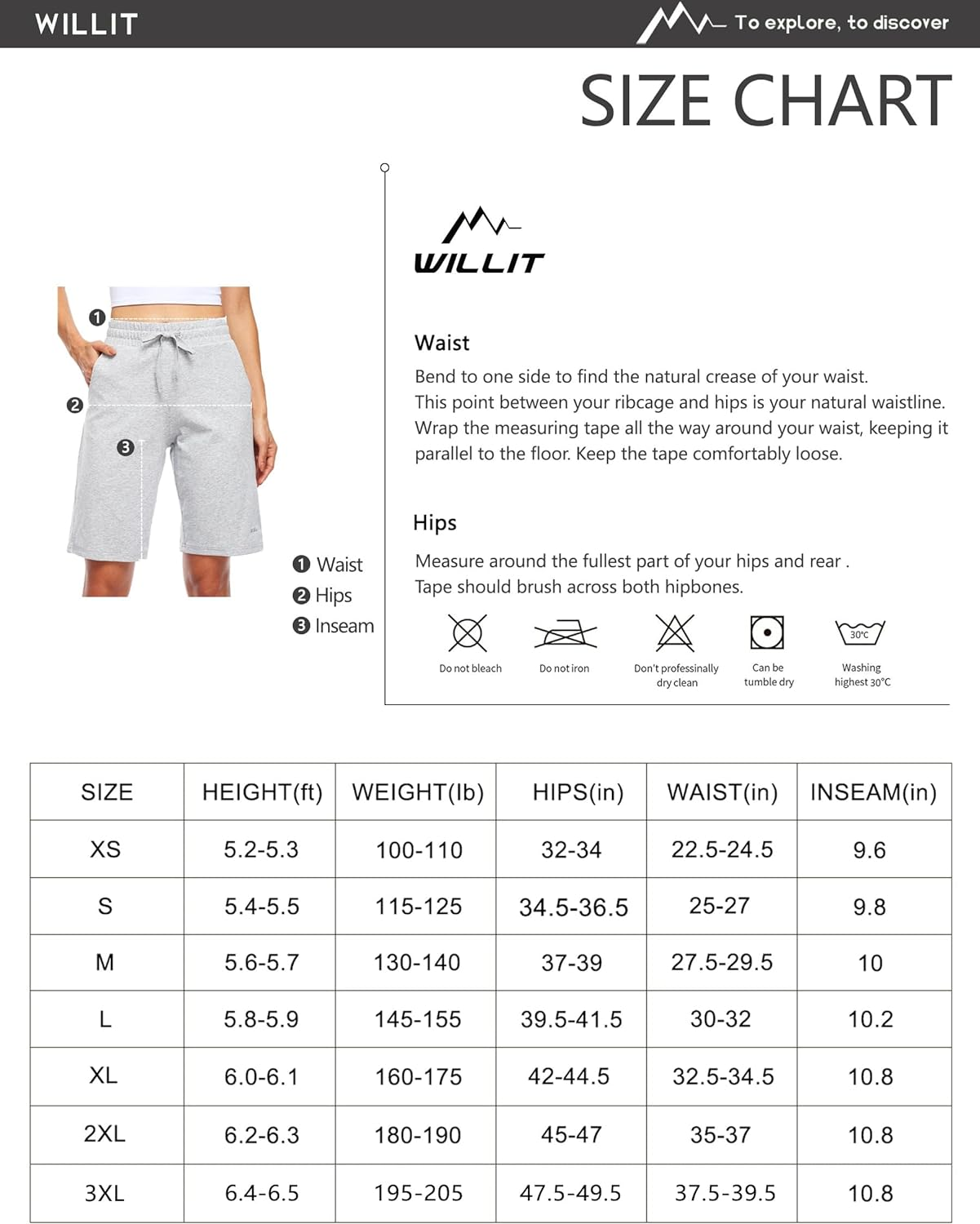 WILLIT Women'S Shorts 10" Bermuda Cotton Long Shorts Jersey Shorts Athletic Yoga Workout Lounge Shorts with Pockets image number 3