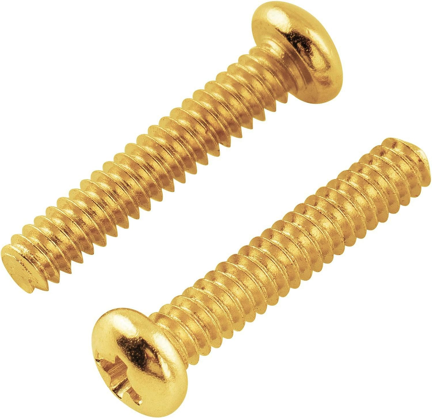 Musiclily Basic 2.8X17Mm Metal Metric Thread Single Coil Pickup Mounting Screws for Strat Stratocaster/Tele Telecaster Electric Guitar, Gold(Set of 20) image number 4