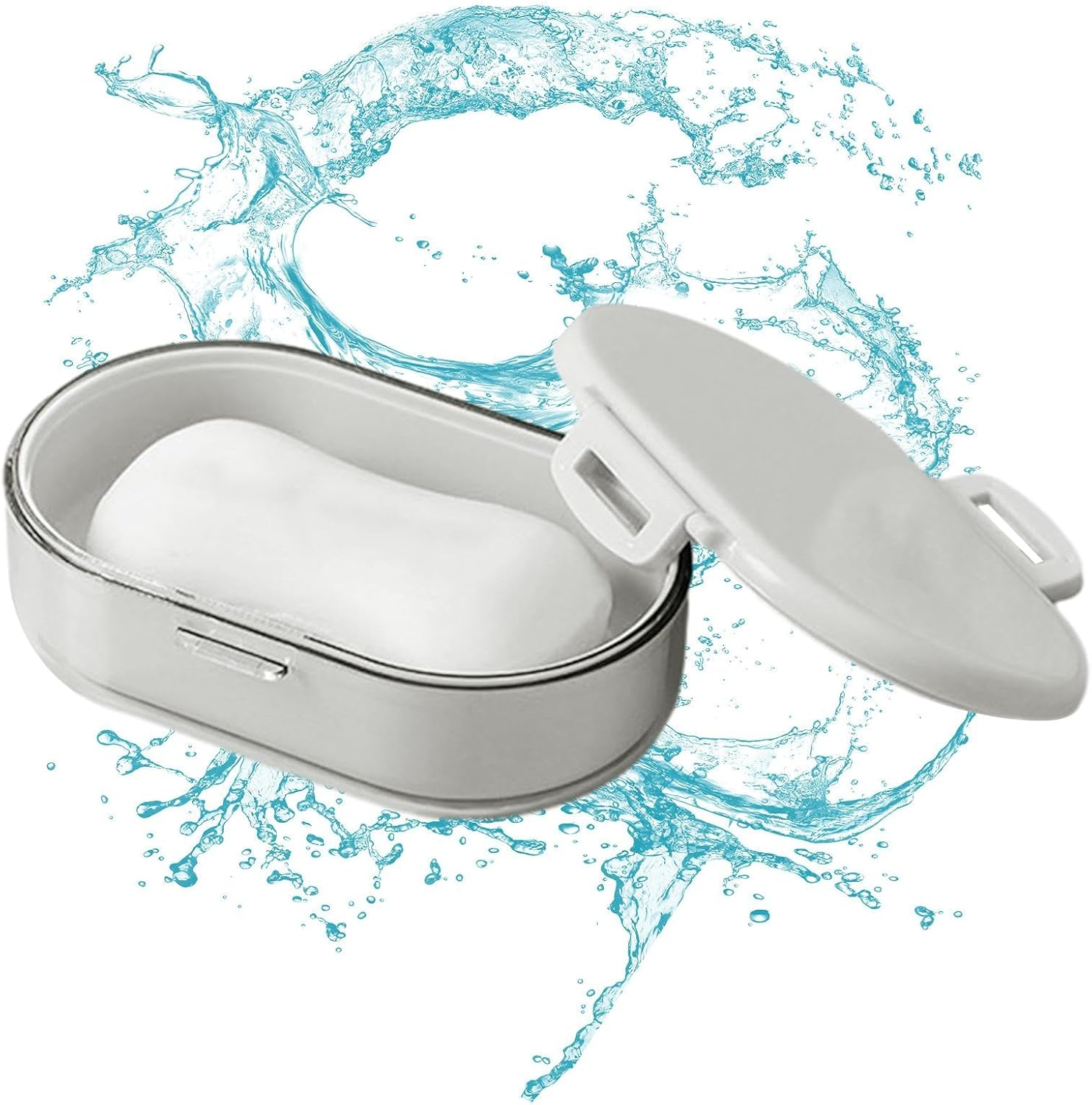 Travel Shampoo Container - Portable Shampoo Case Soap Box,Shampoo Bar Holder with Drain Board Silicone Sealing Ring for Home Apartment Dormitory Travel image number 6