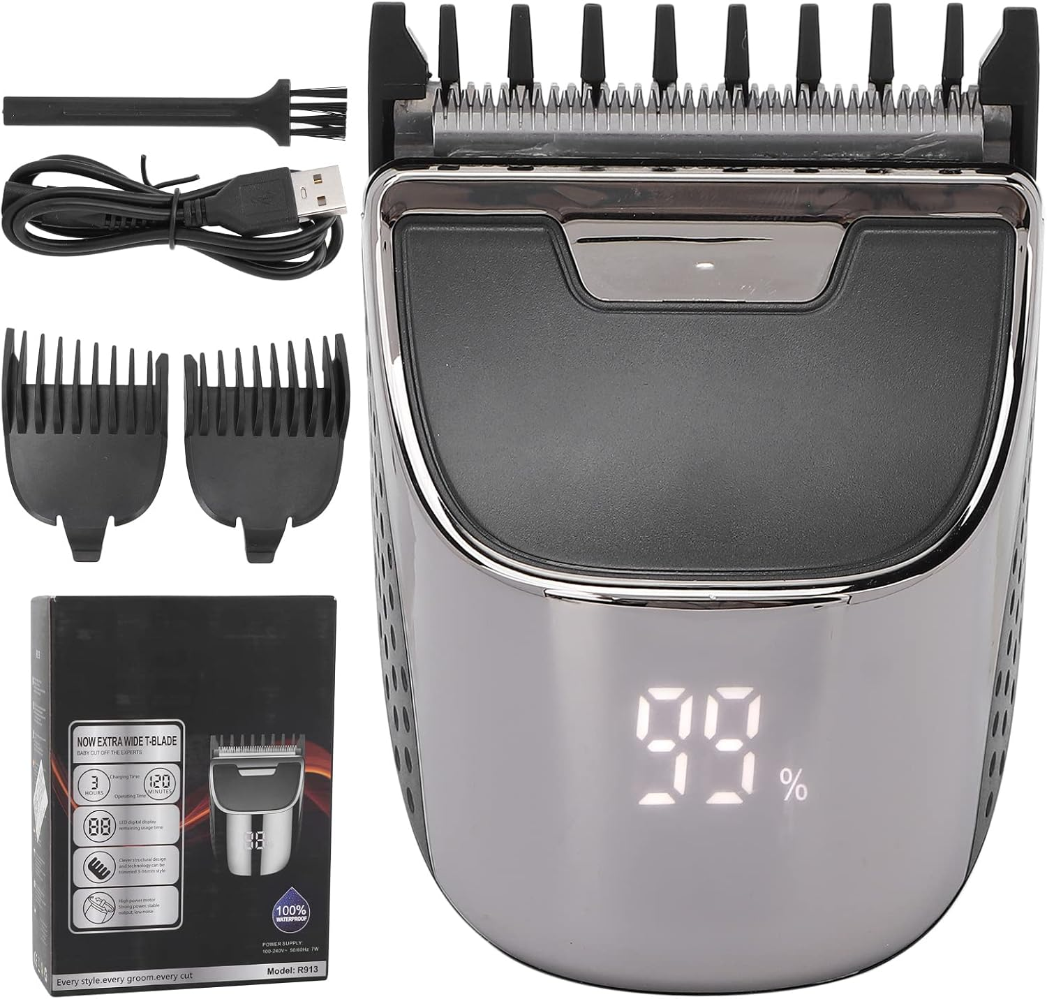 Cortador De Highhair, Pequeno, Leve, Confort&aacute;vel, Toque Simples, Para Uso Dom&eacute;stico, Cor Preta.