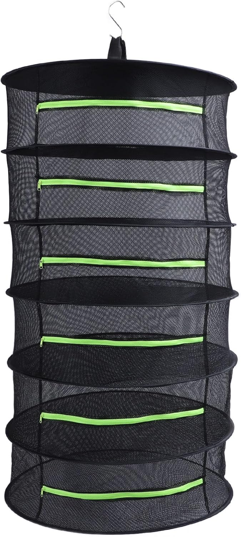 Bewinner Bottle Drying Rack | Drying Rack with Zipper Cover Opening Design | Drying Rack | Multifunctional Baby Bottle Drying Rack, Fluorescent Green (6 Layer) image number 5