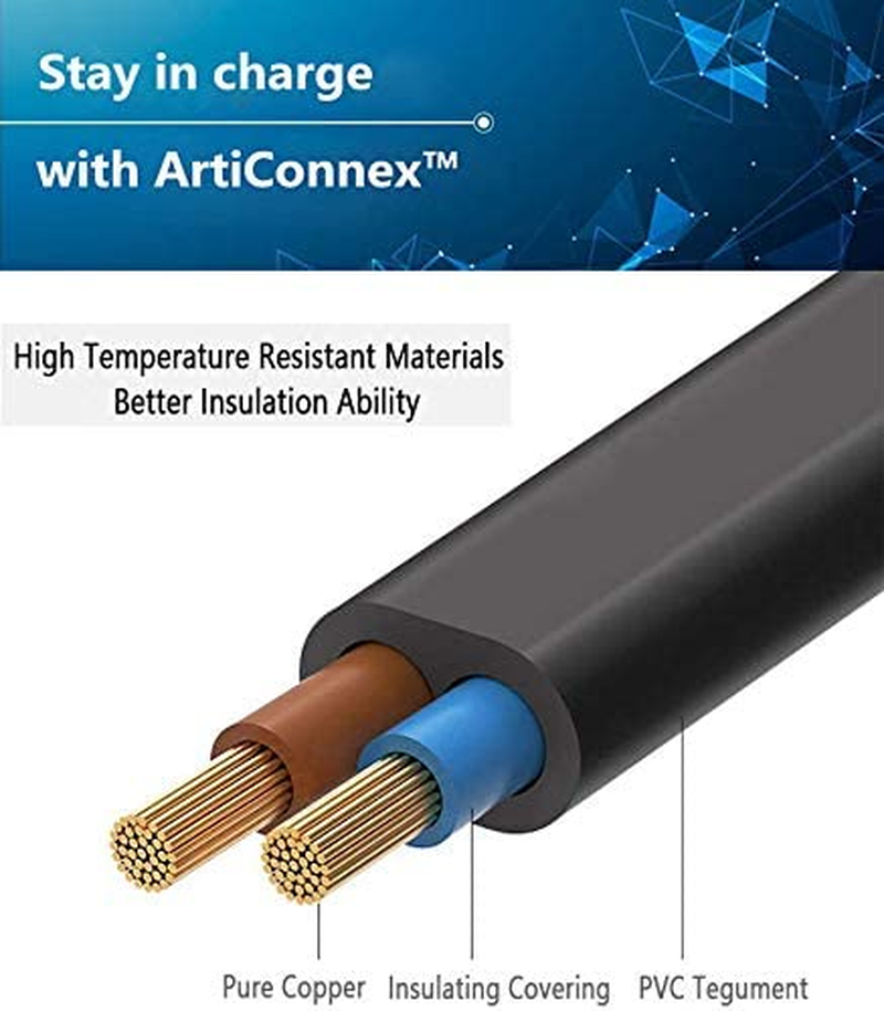 Figure 8 Power Cord, F8 TV Power Cord, IEC-C7 Appliance Power Cable, Fit Well with TV, Monitor, Camera, Radio, Shaver, Radio, Tablet, PS3, PS4 and Devices with F8 Jacks(1.2M/3.9Ft) image number 2