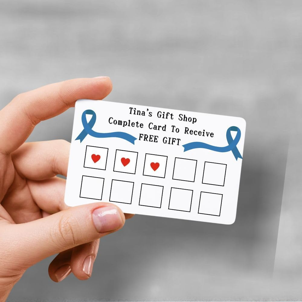 Love Heart Stamp &ndash; Loyalty Card Stamper - Self Inking Red Ink - Approx. 11Mm image number 1